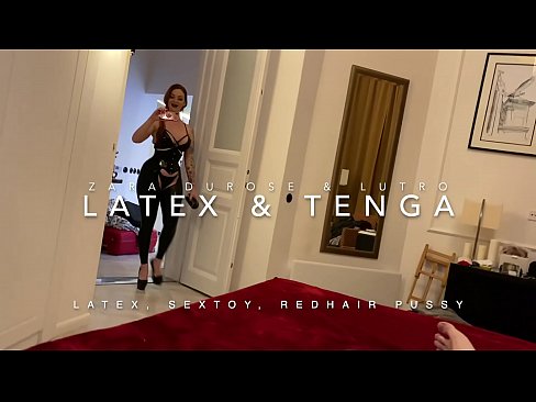 ❤️ Jaruma mai jajayen kaya sanye da rigar latex mai cin duri ❤ Jima'i ❤